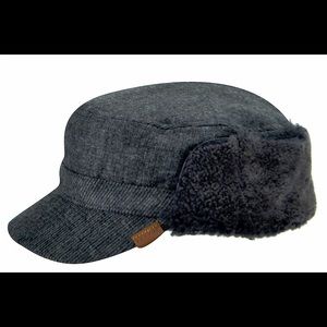 Kangol Men’s Sheep Shearling Trapper Winter Cap Real Fur